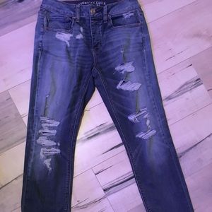 American Eagle tomgirl jeans.